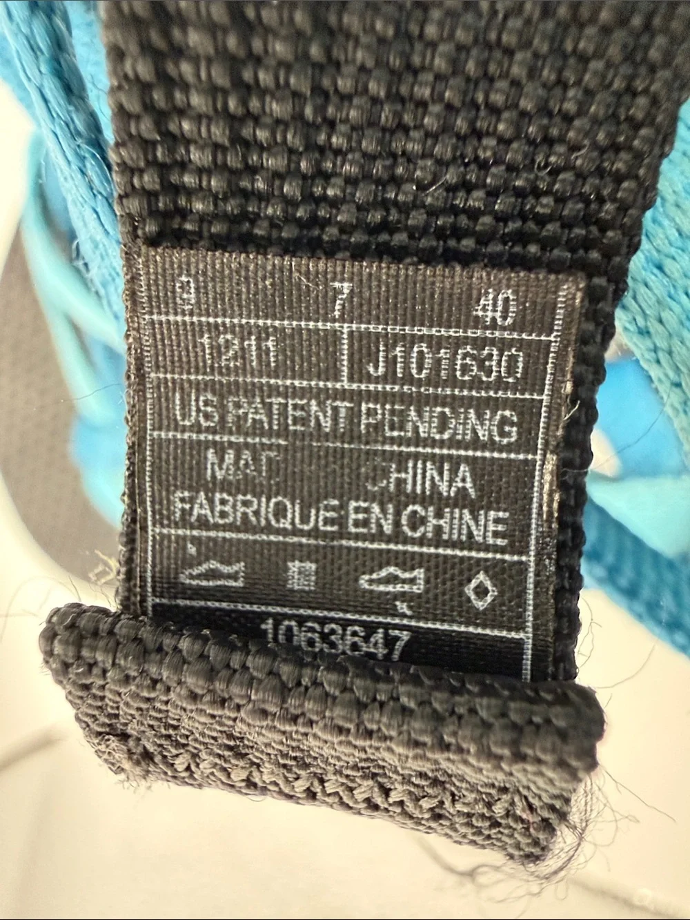 Chaco Women's Black Sandals with Light Blue Straps